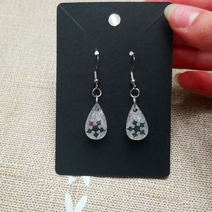 Winter Silver Snowflake Earrings❄️